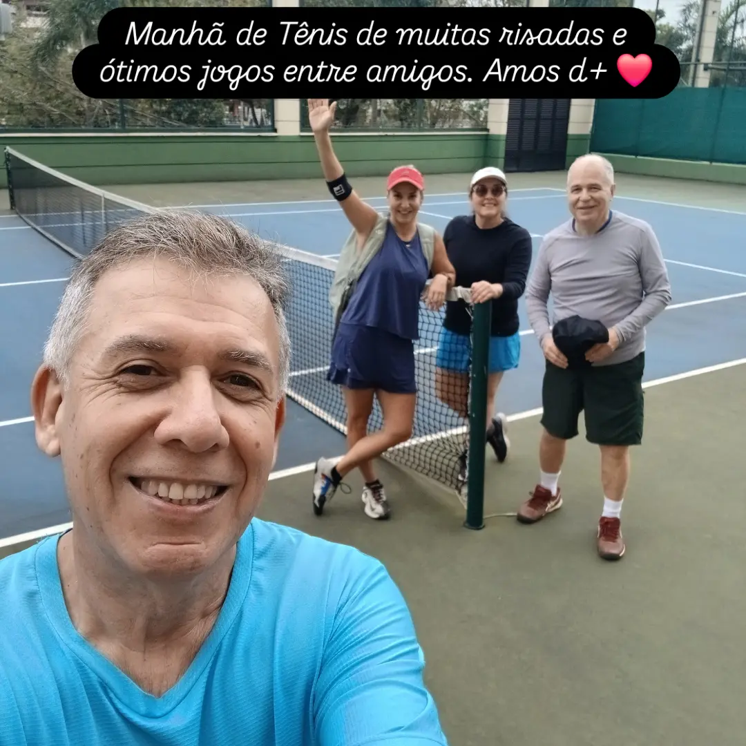Encontro entre tenistas publicado na comunidade Tennis Open Joseense